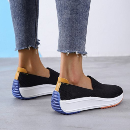 Mocasines ortopédicos de malla transpirable tipo zapatilla para mujer