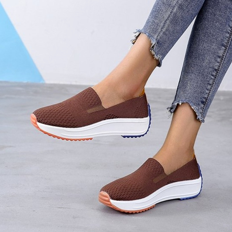 Mocasines ortopédicos de malla transpirable tipo zapatilla para mujer