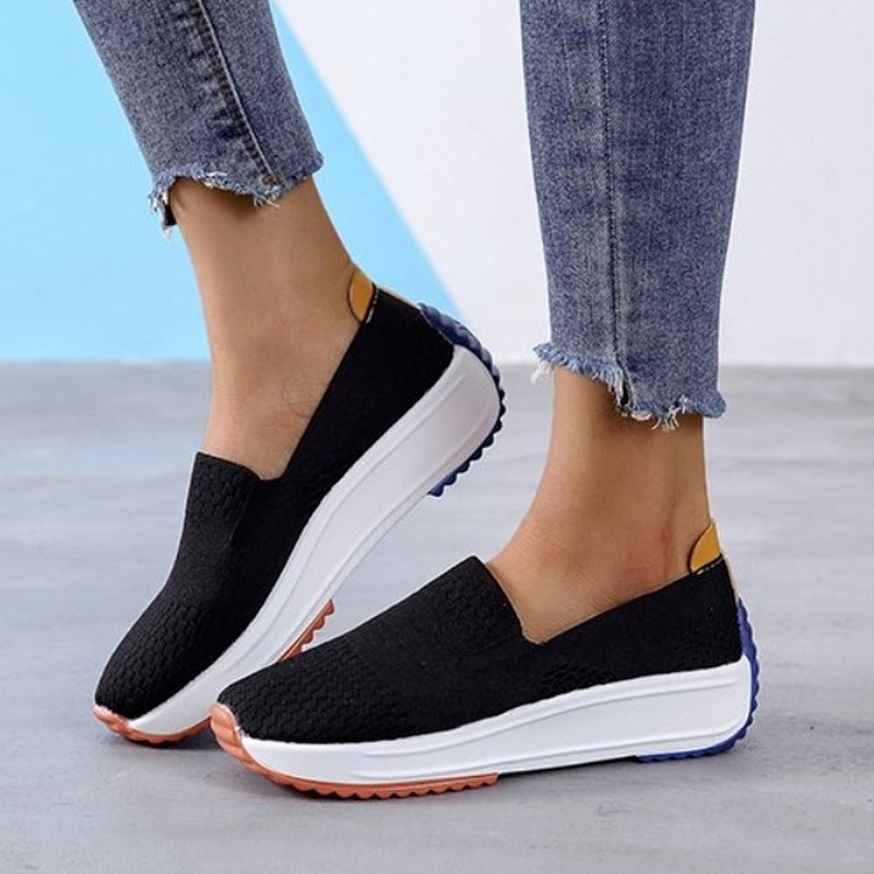 Mocasines ortopédicos de malla transpirable tipo zapatilla para mujer