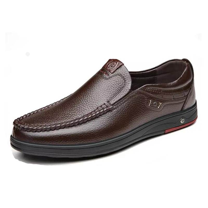 Mocasines ortopédicos de piel auténtica para hombre