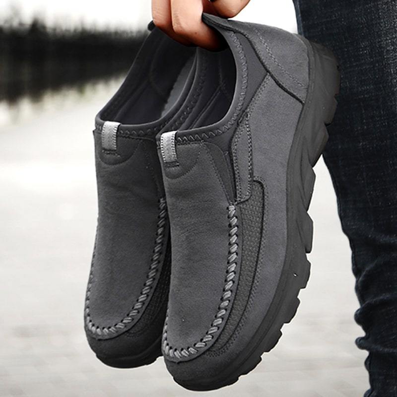 Zapatos ortopédicos casuales de cuero para hombre