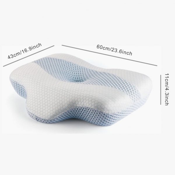 Almohada Ortopédica para el Dolor de Cuello Almohada Cervical de Espuma con Memoria y Refrescante