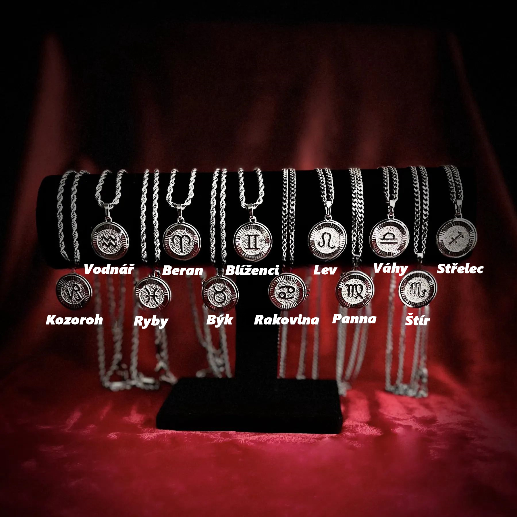 🌟🌈Předobjednejte si dvanáct exkluzivních zlatých a stříbrných náhrdelníků zvěrokruhu✨🎁 (unisex)