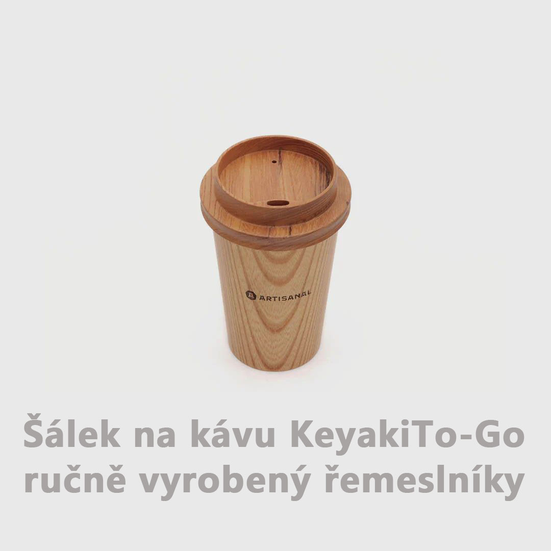 Keyaki To-Go Coffee Cup: Dokonalá kombinace tradičního řemesla a moderního designu