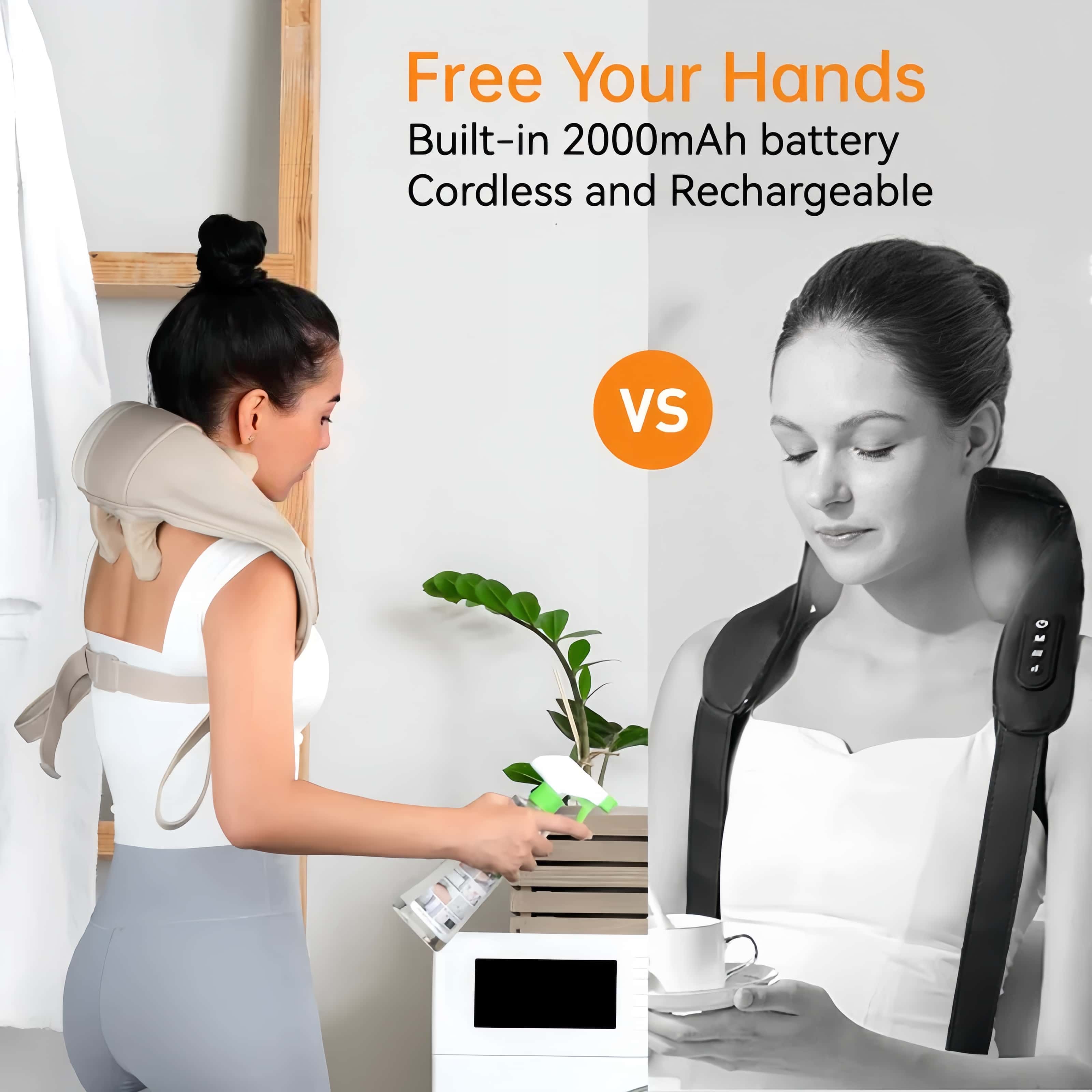 Hluboce uvolněte tlak na ramena a krk a restartujte své lehké tělo - vyhřívaný masážní přístroj na ramena a krk