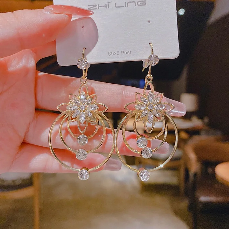 💥Super výprodej - 50% SLEVA💥Geometrické vícevrstvé kruhové náušnice