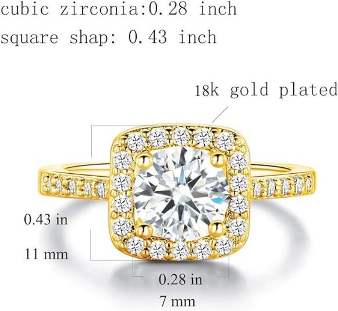 💞Zásnubní svatební šperky s kubickými zirkony pokovené 18K zlatem, 3 balení