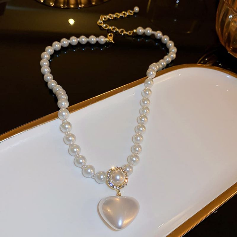 Jemný ručně vyrobený perlový náhrdelník, nejlepší a nejunikátnější dárek