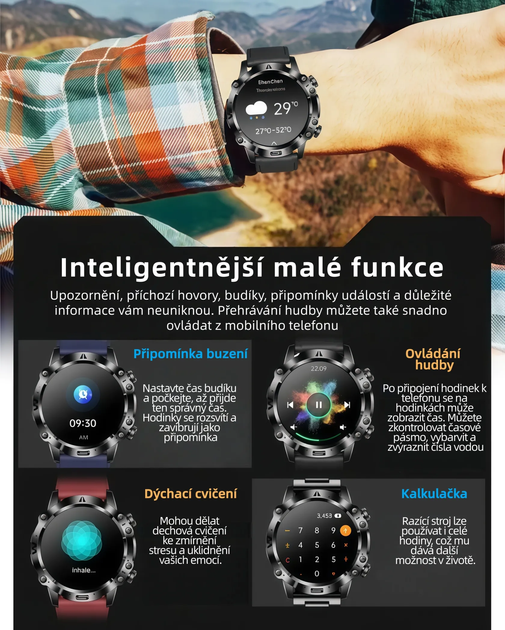 ⌚ℂ𝕒𝕤𝕚𝕠 chytré hodinky s AI diagnostikou. Měření lipidů, kyseliny močové, glukózy, EKG+PPG, fitness tracker.