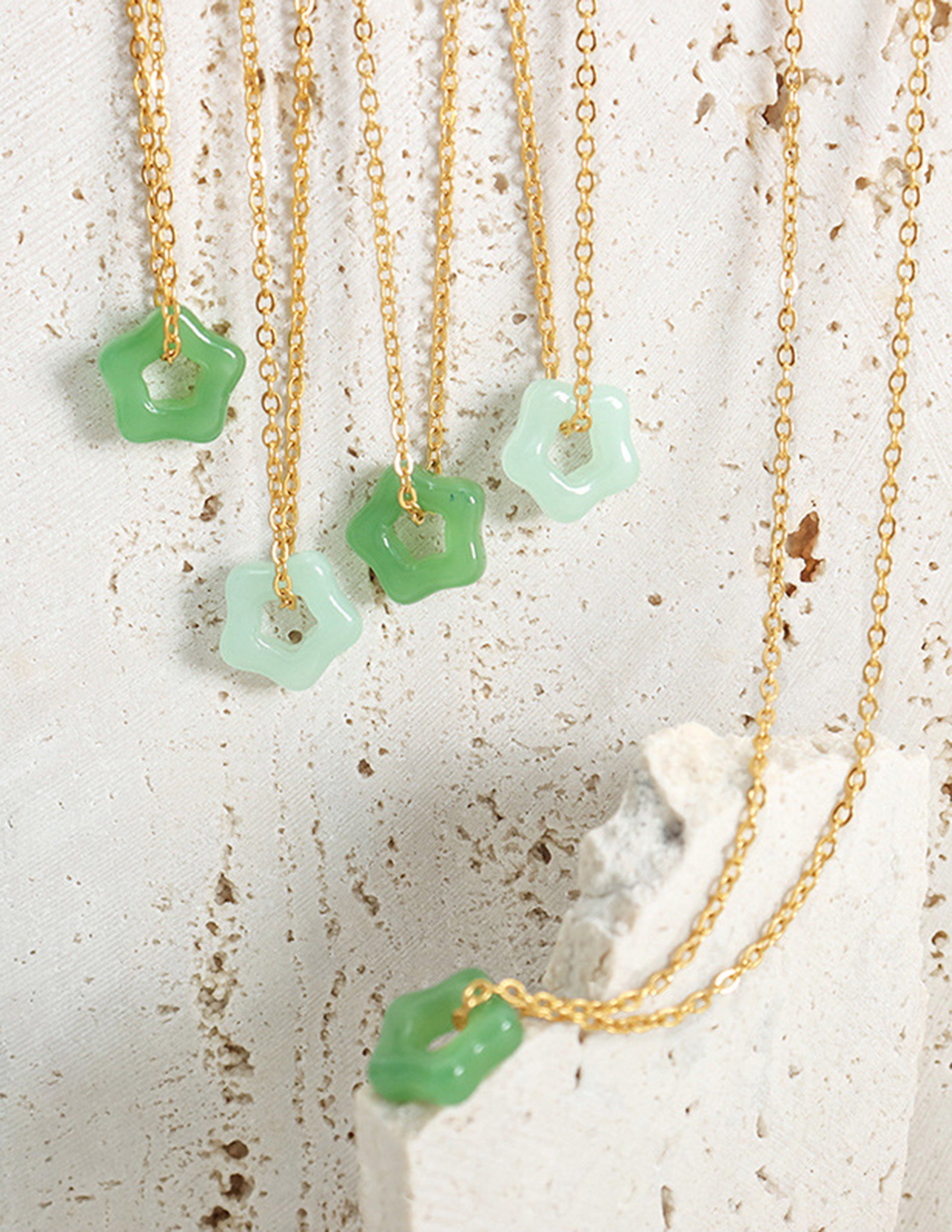 Flower Jade Necklace