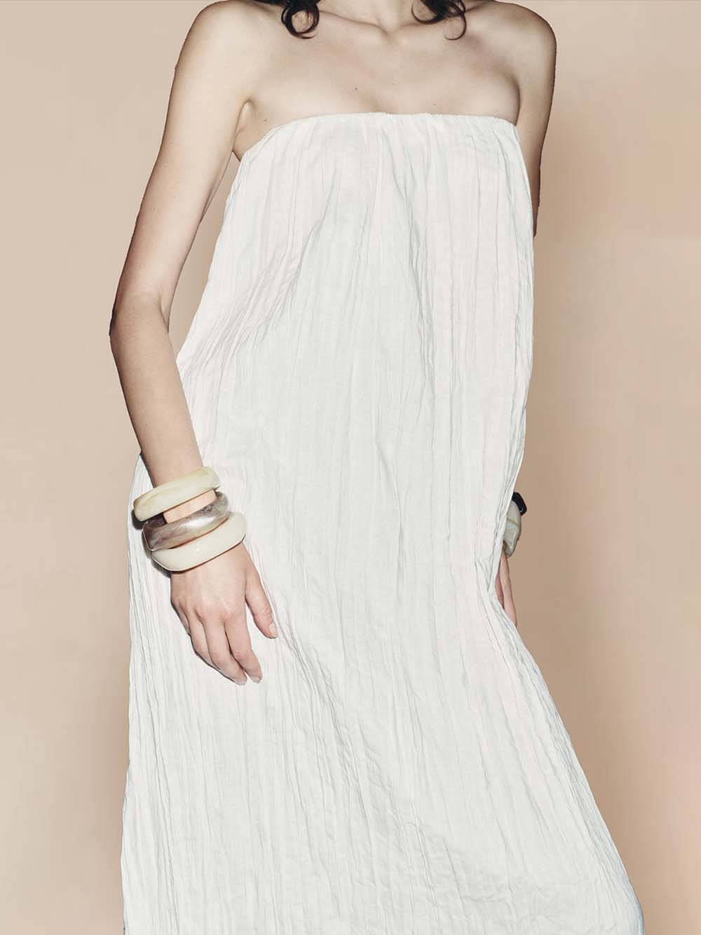 Fantasy Ruffles Strapless Sheath Dress