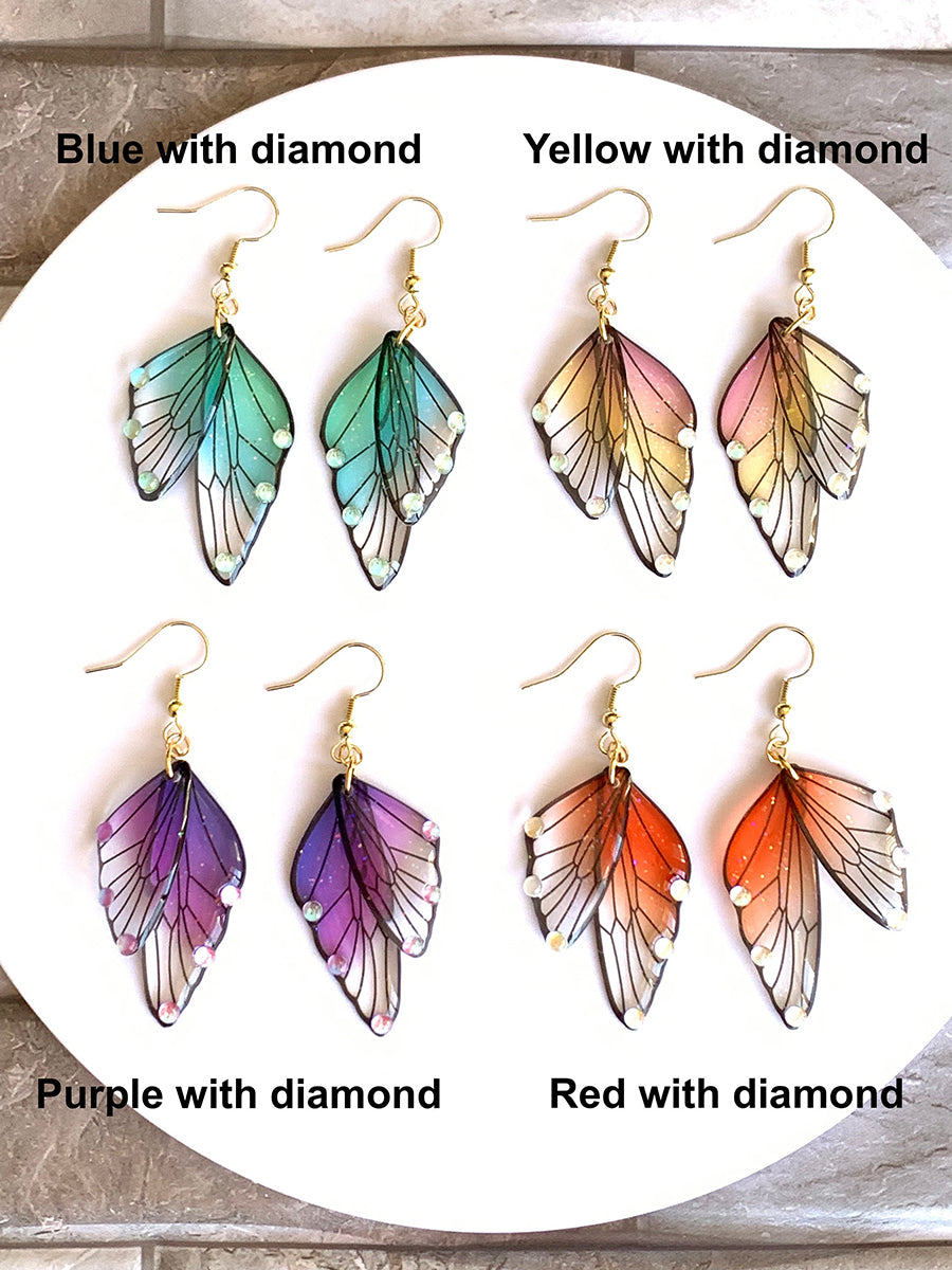 Butterfly Wing Handmade Earrings-Likemychoice