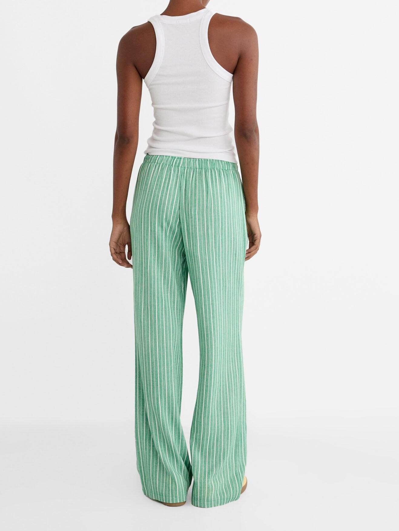 Striped Loose Wide-Leg Pants