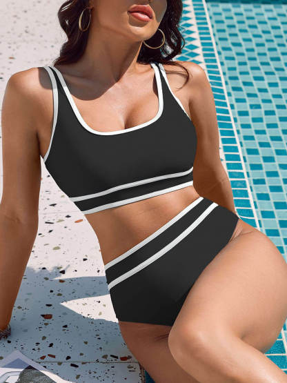 Sports Vest Tank Top Swimsuit