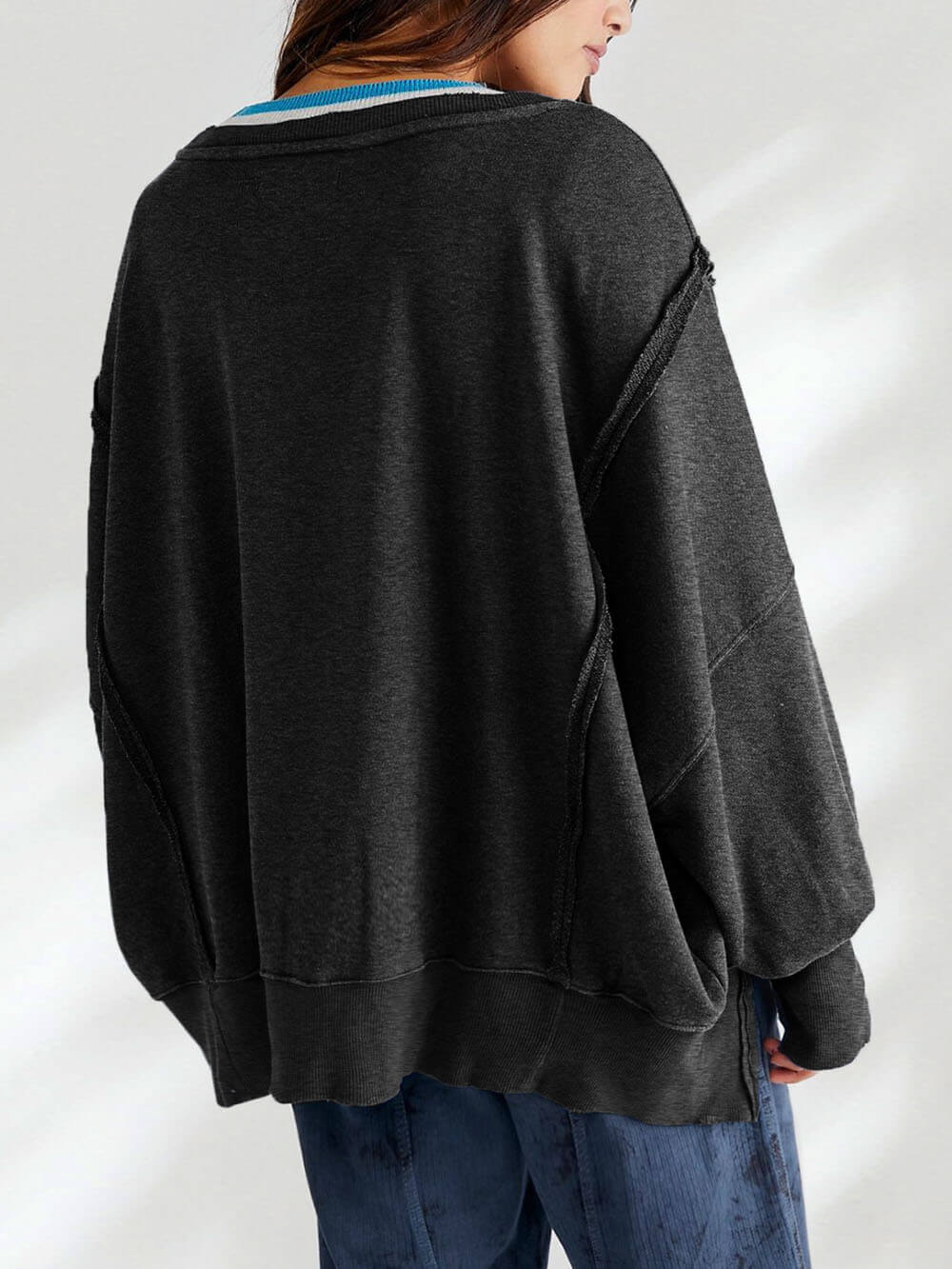 Round Neck Sports Sweatshirt