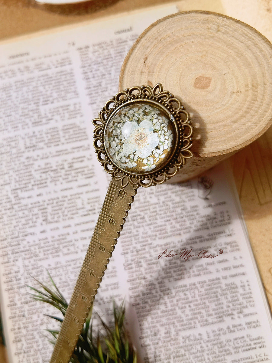 Cherry Blossoms Retro Metal Bookmark