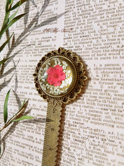 Cherry Blossoms Retro Metal Bookmark