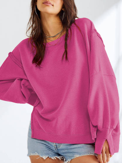 Round Neck Sports Sweatshirt