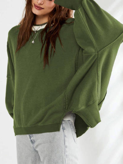 Round Neck Sports Sweatshirt