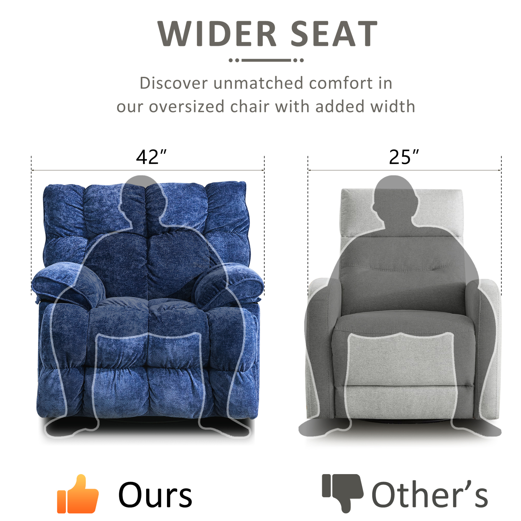 pationate oversized recliner