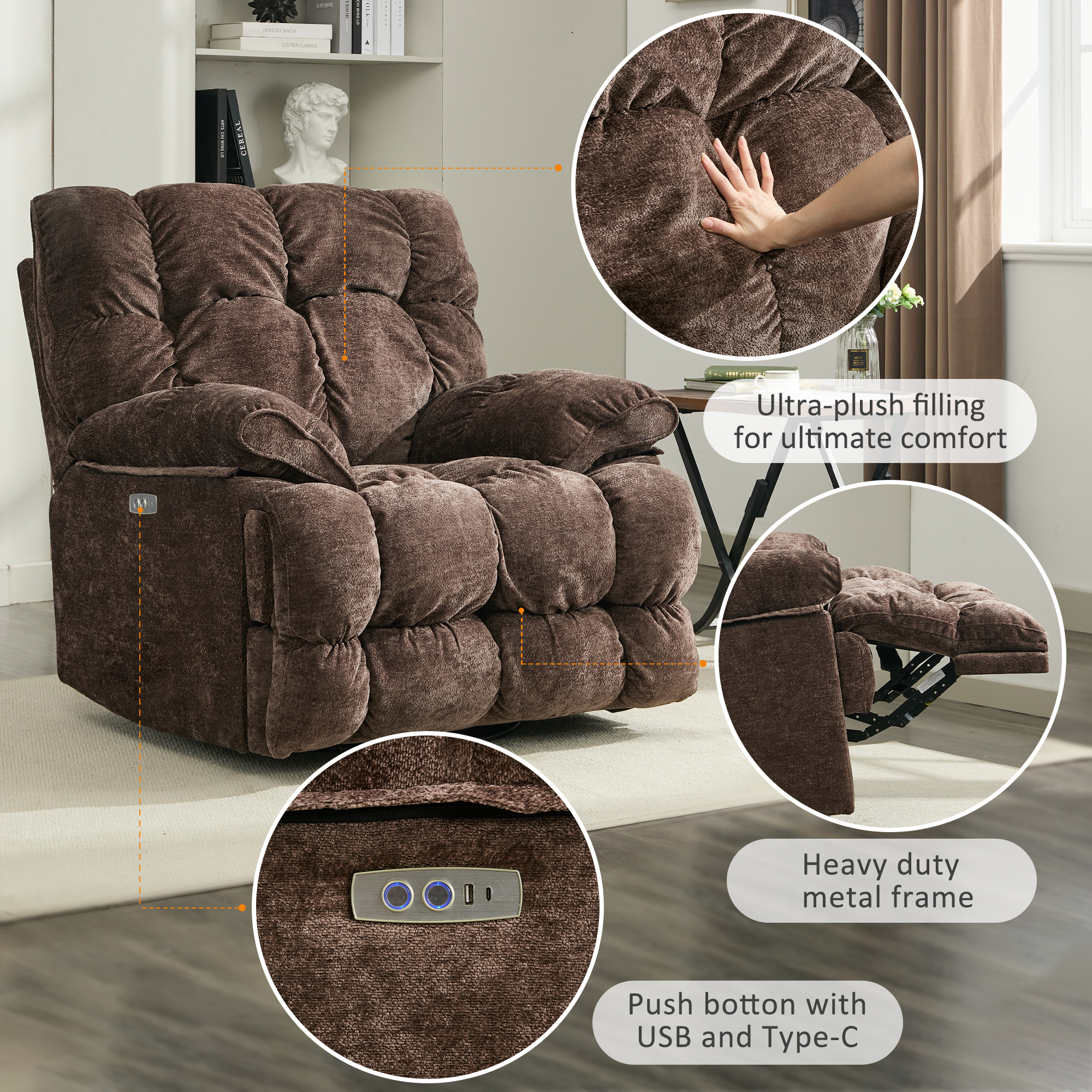 pationate oversized recliner
