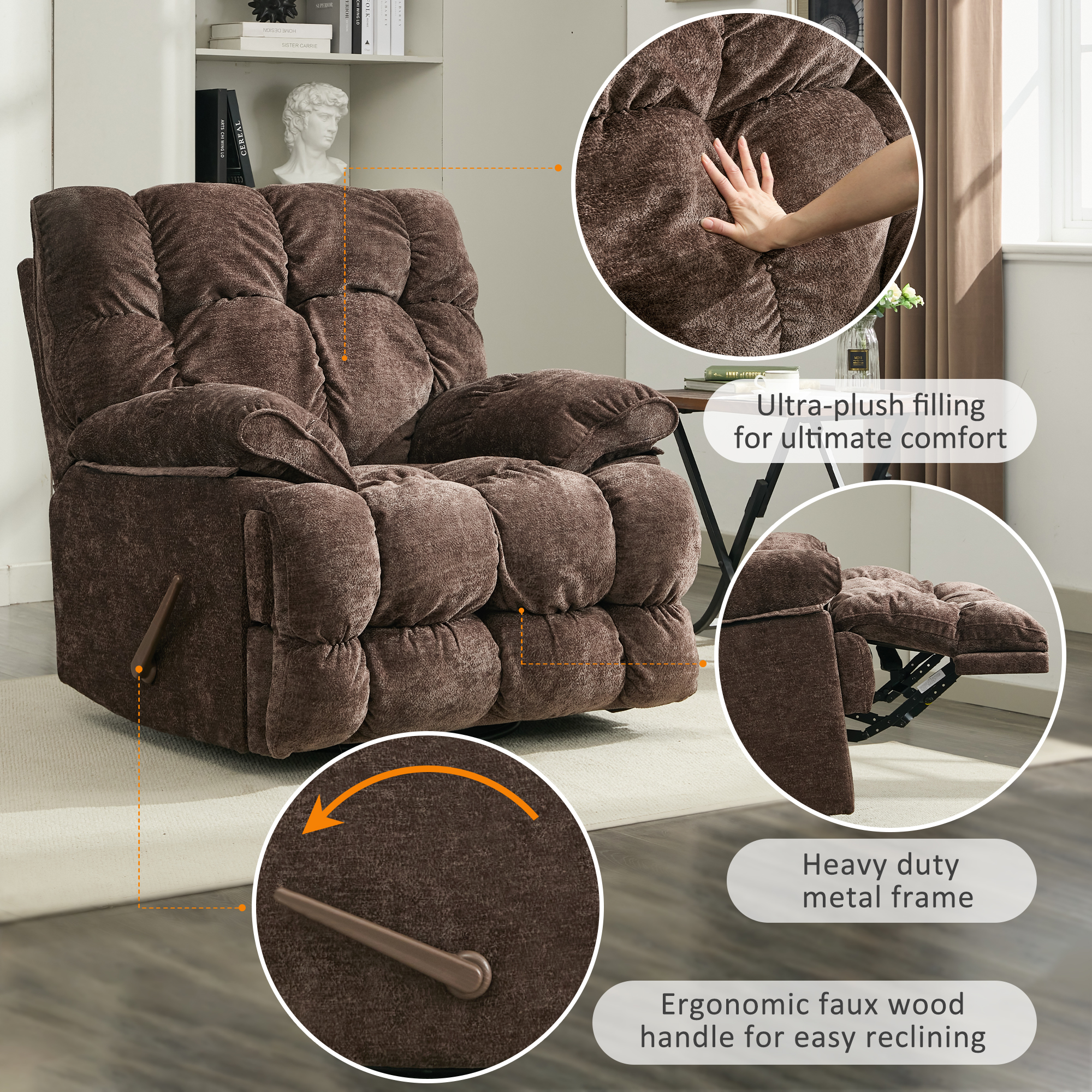 pationate oversized recliner