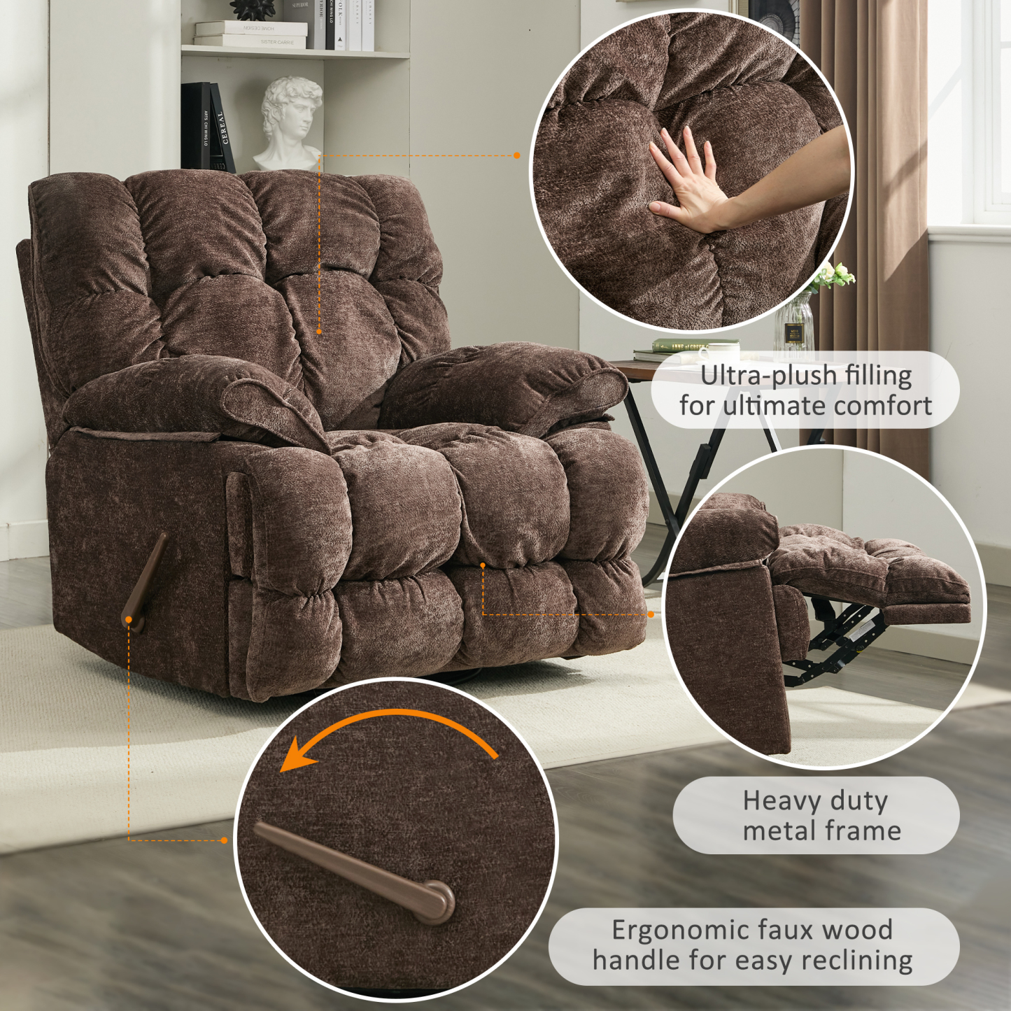 pationate oversized recliner