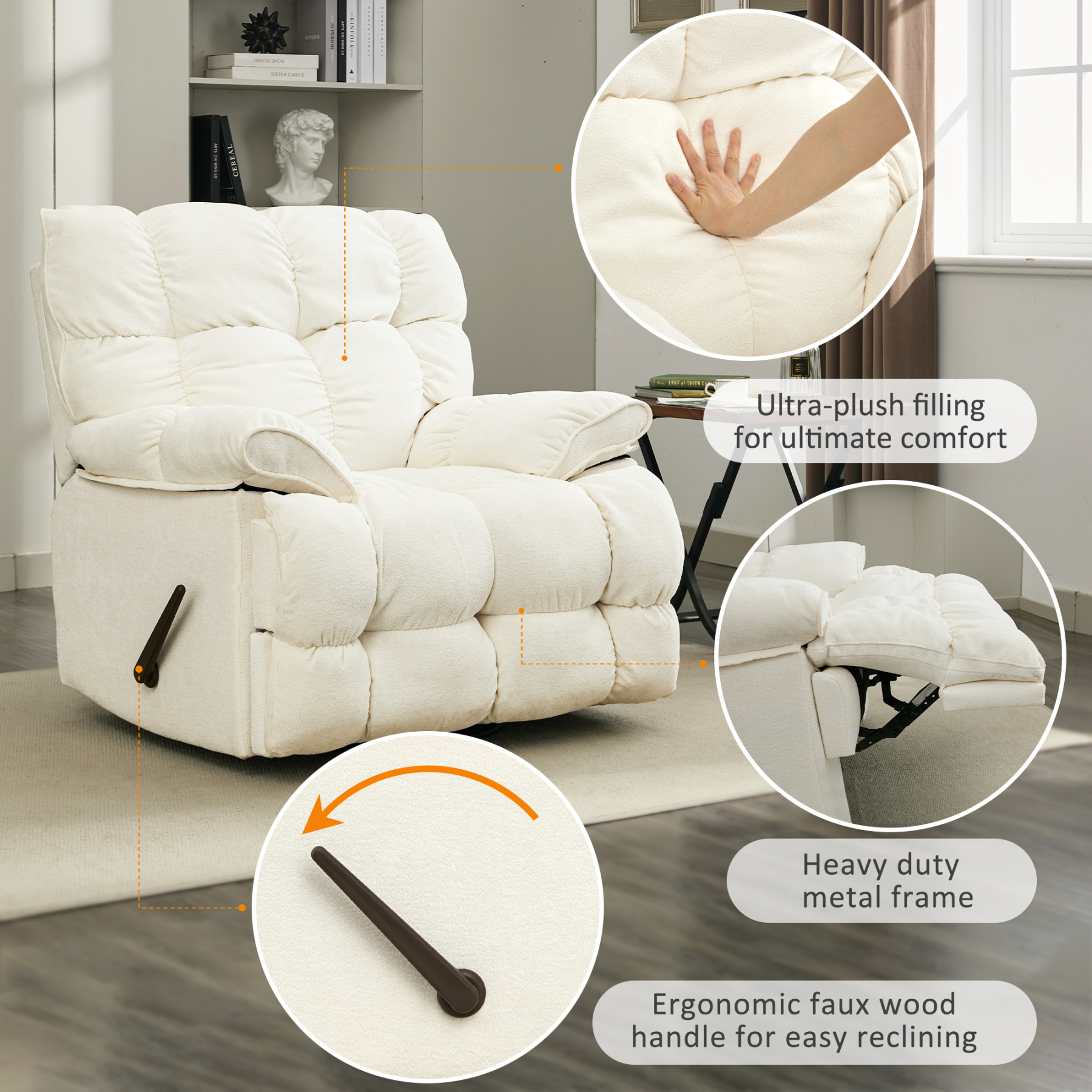 pationate oversized recliner