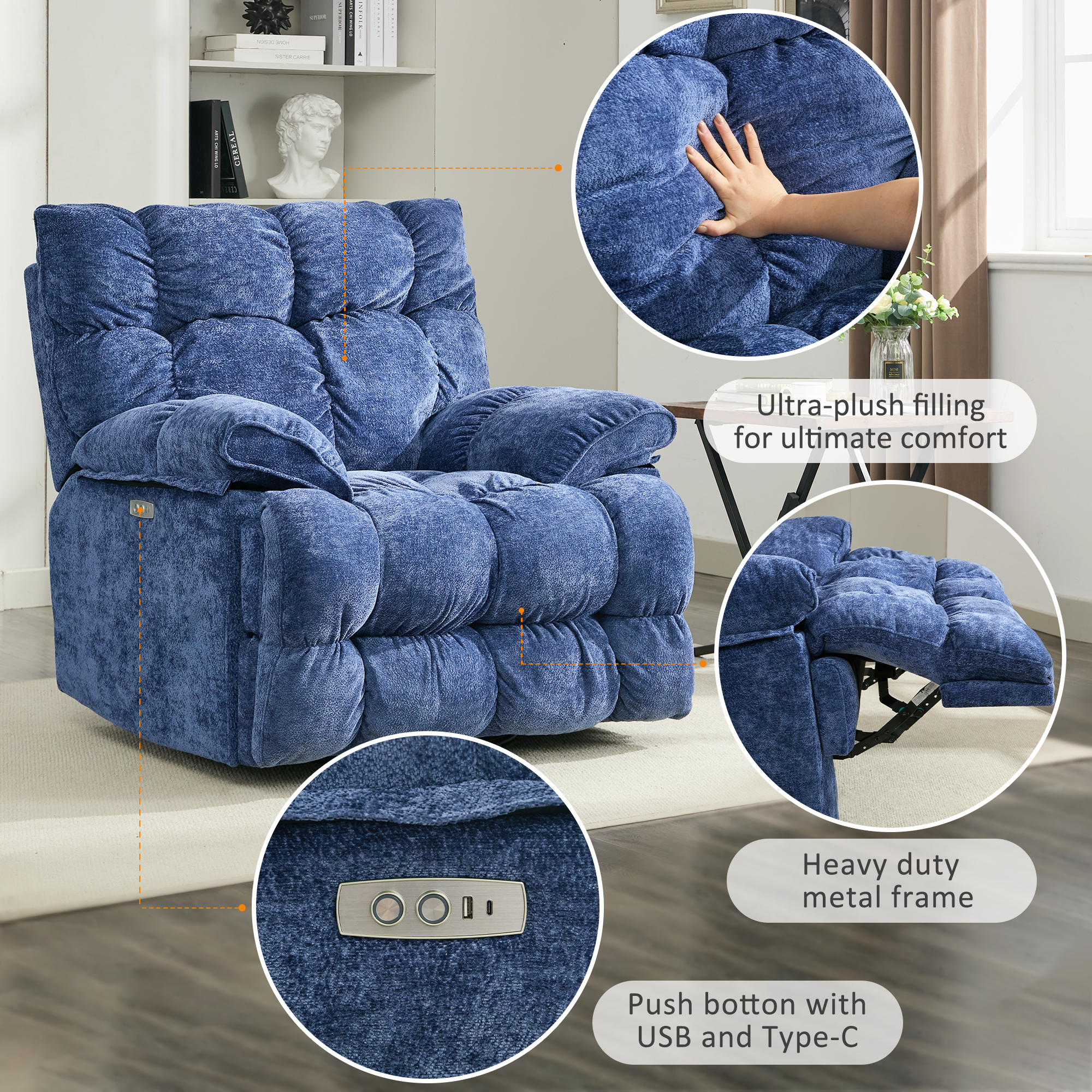 pationate oversized recliner