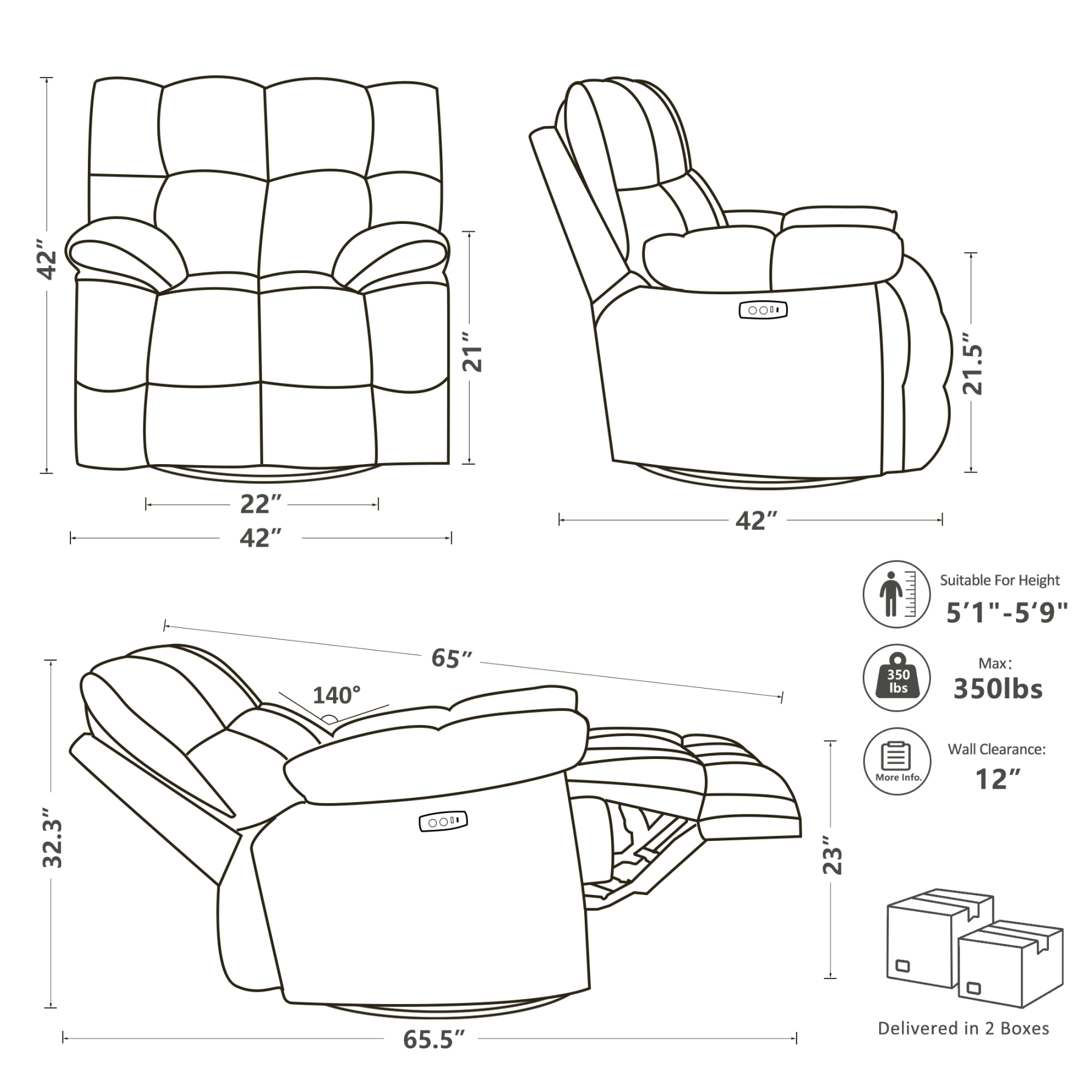 pationate oversized recliner
