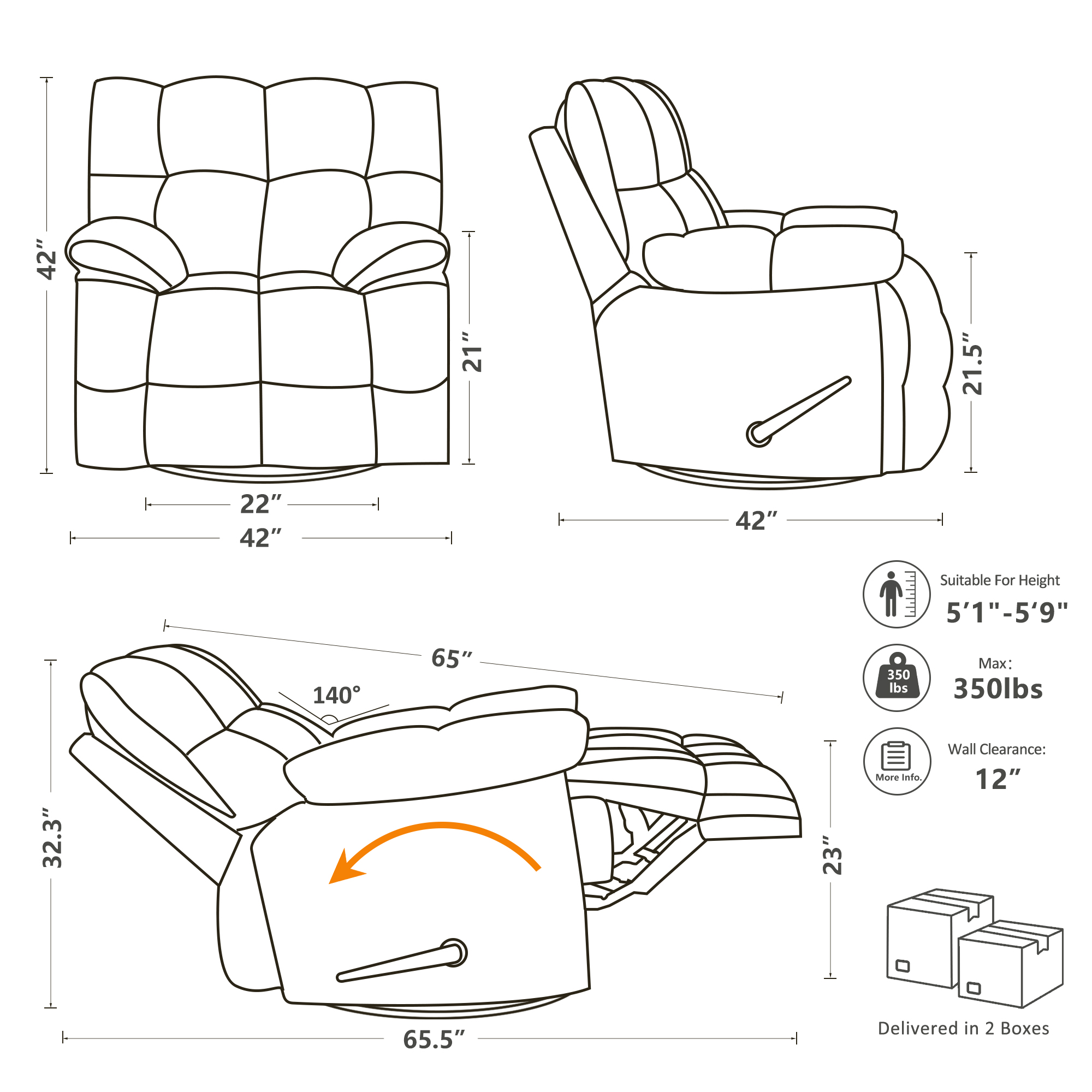 pationate oversized recliner