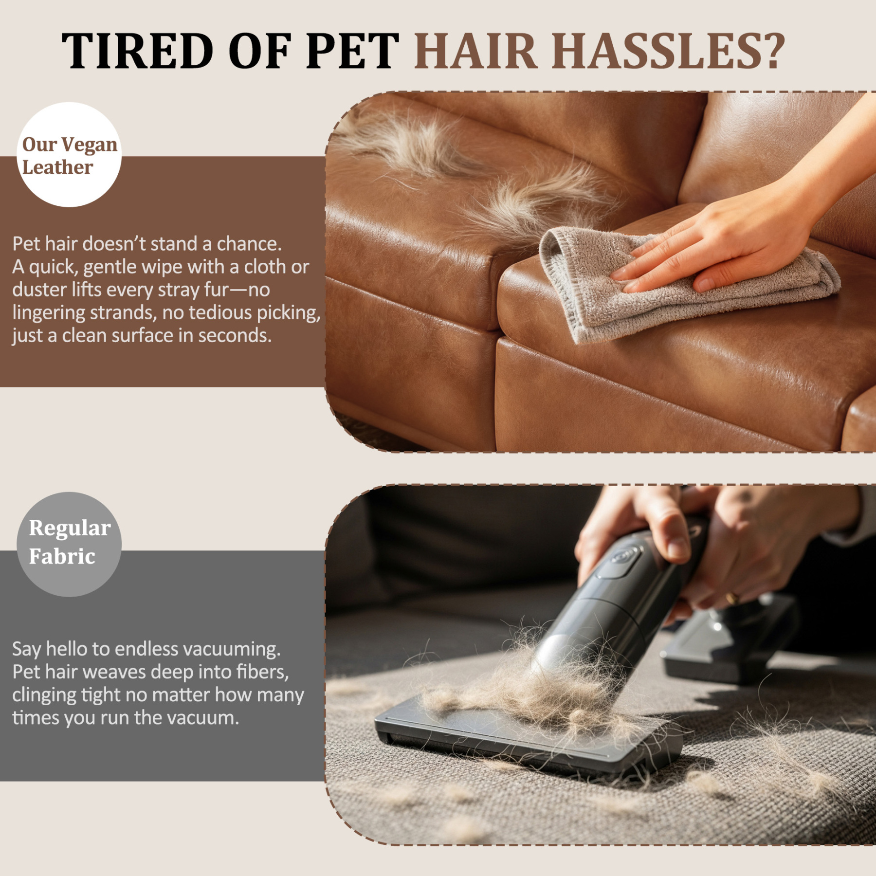 Pationate Faux Leather Sectional Couches for Living Room, 138.5" U Shaped 10 Seater