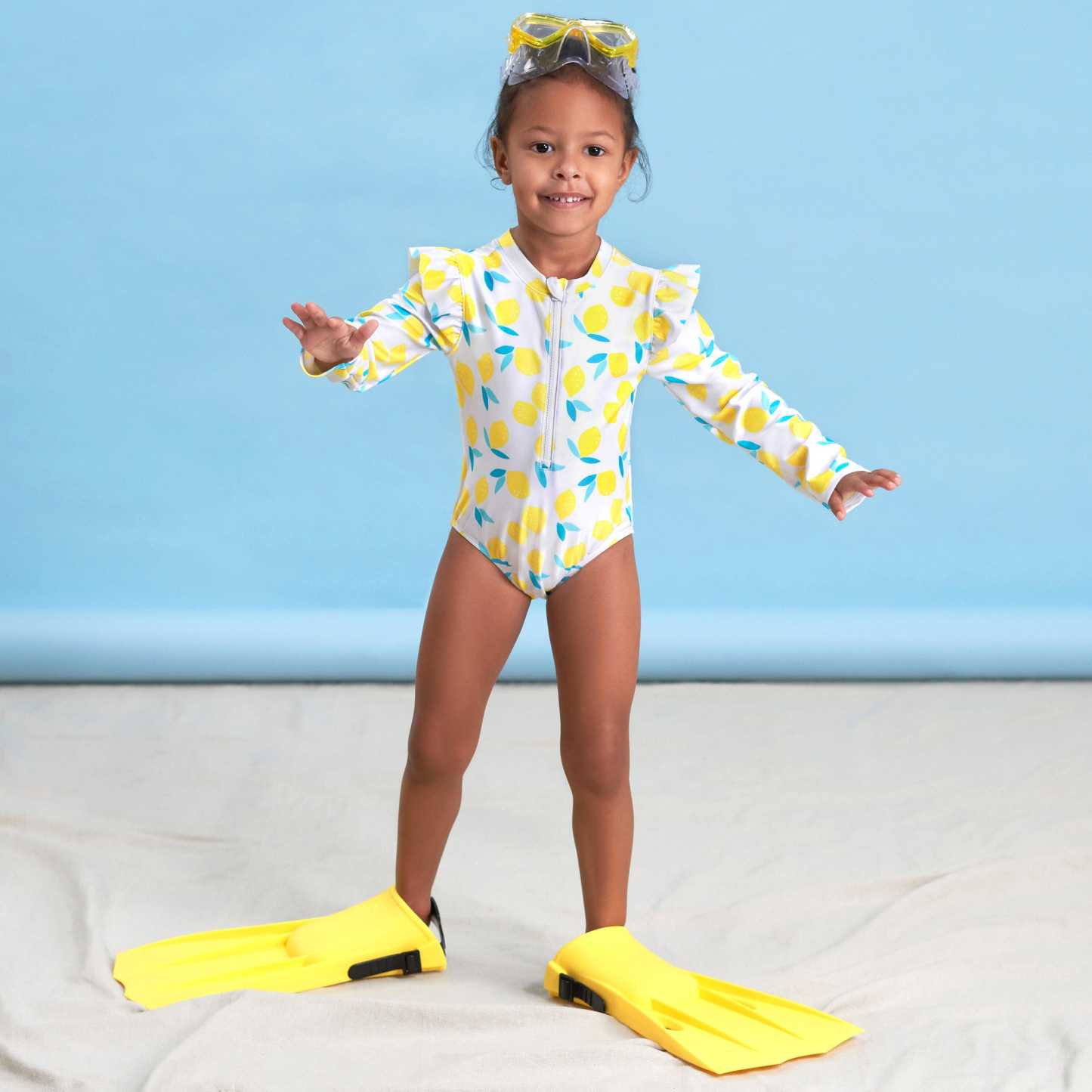 Baby & Toddler Girls Lemon Squeeze Rash Guard