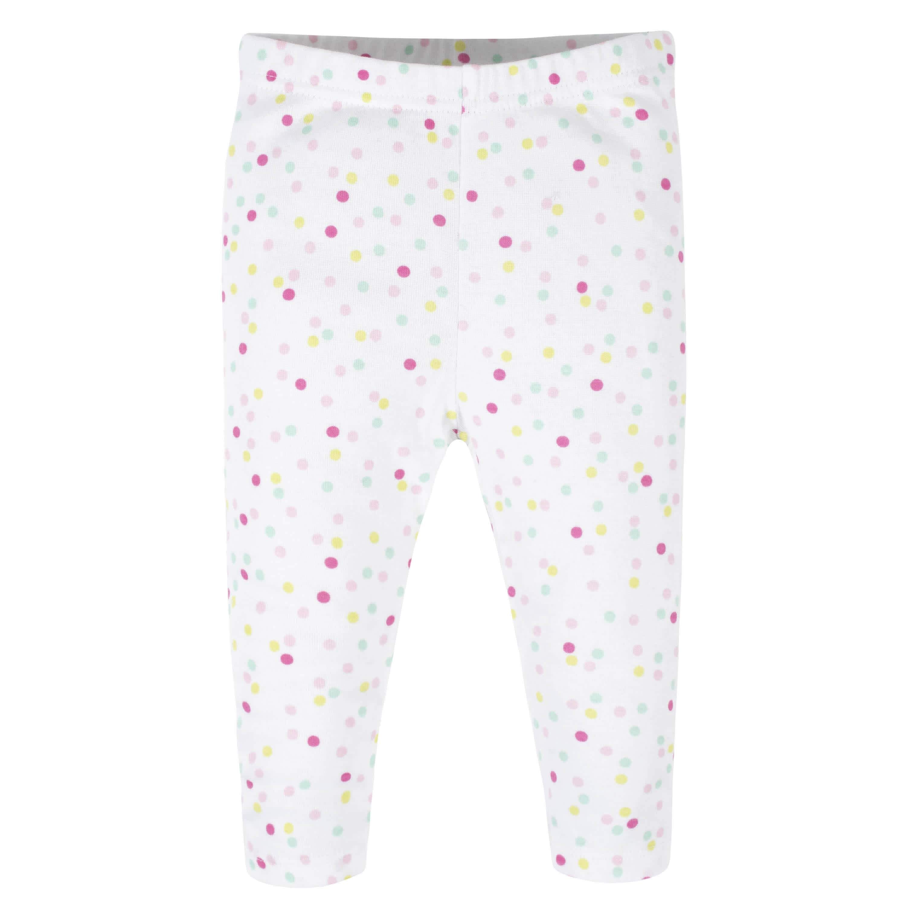 6-Piece Baby Girls Donut Onesies Brand Bodysuits & Pants Set