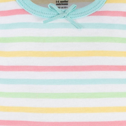 4-Pack Baby Girls Dots Of Rainbows Tank Onesies Bodysuits