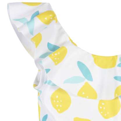Baby & Toddler Girls Lemon Squeeze One-Piece Swimsuit With Ruffle