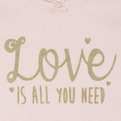 4-Piece Infant & Toddler Girls Love Snug Fit Cotton Pajamas