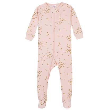 4-Pack Baby & Toddler Girls Llamas & Love Snug Fit Footed Cotton Pajamas