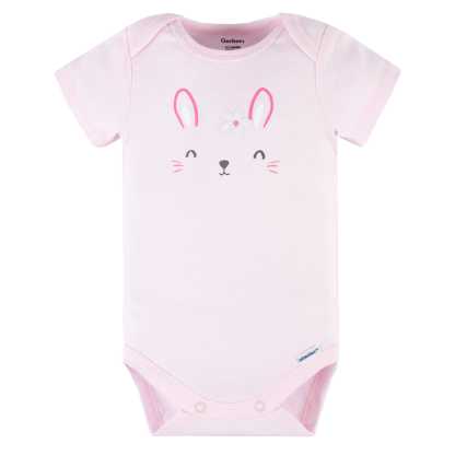 3-Piece Baby Girls Summer Blossom Short Sleeve Onesies Bodysuits & Pants Set