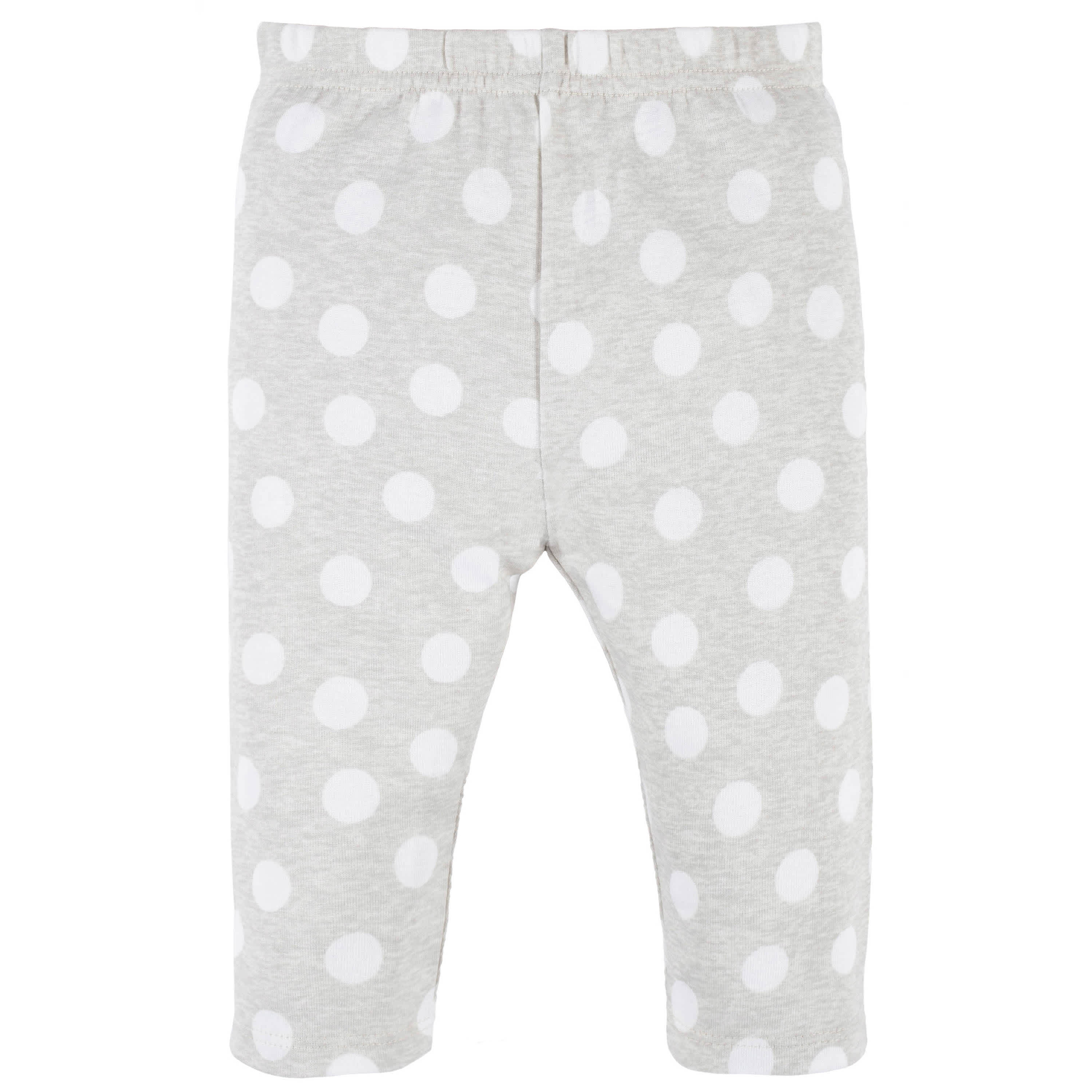 4-Piece Baby Girls Dots Of Rainbows Onesies Bodysuit, Tee, Skort & Pant Set