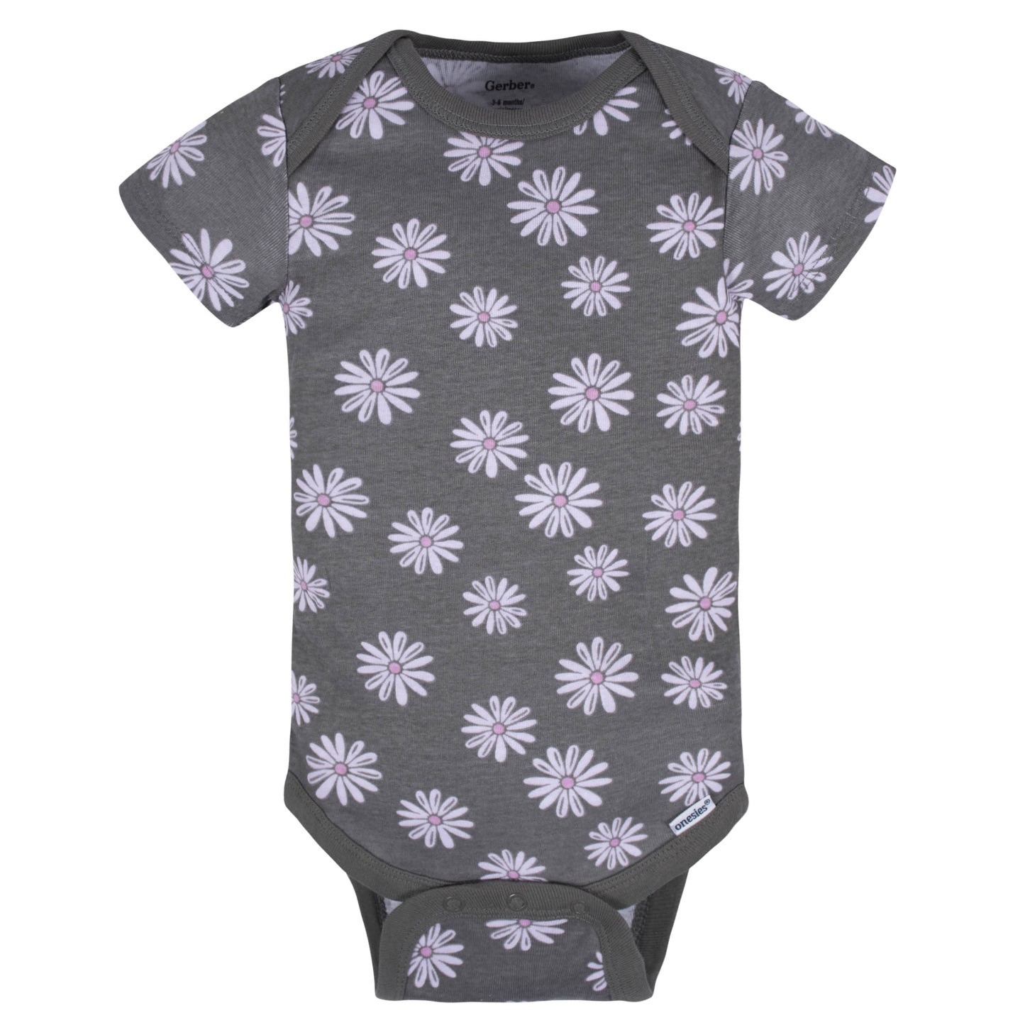 8-Pack Baby Girls Lavender Garden Onesies Bodysuits