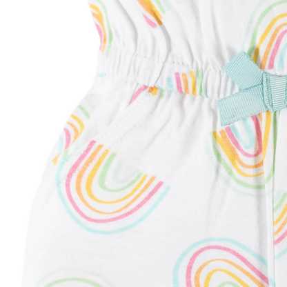 2-Pack Baby & Toddler Girls Dots Of Rainbows Tank Rompers