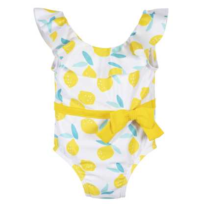 Baby & Toddler Girls Lemon Squeeze One-Piece Swimsuit With Ruffle