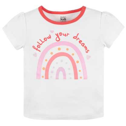 4-Piece Infant & Toddler Girls Rainbow Dreams Tees, Skorts & Pants Set