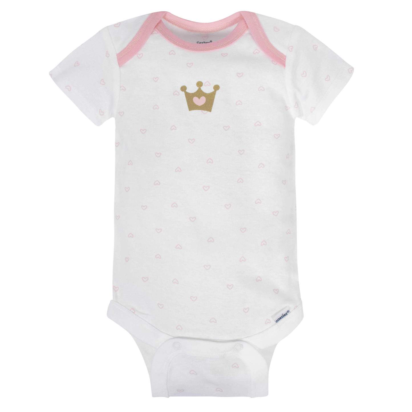 8-pack Baby Girls' Castle Short Sleeve Onesies Bodysuits