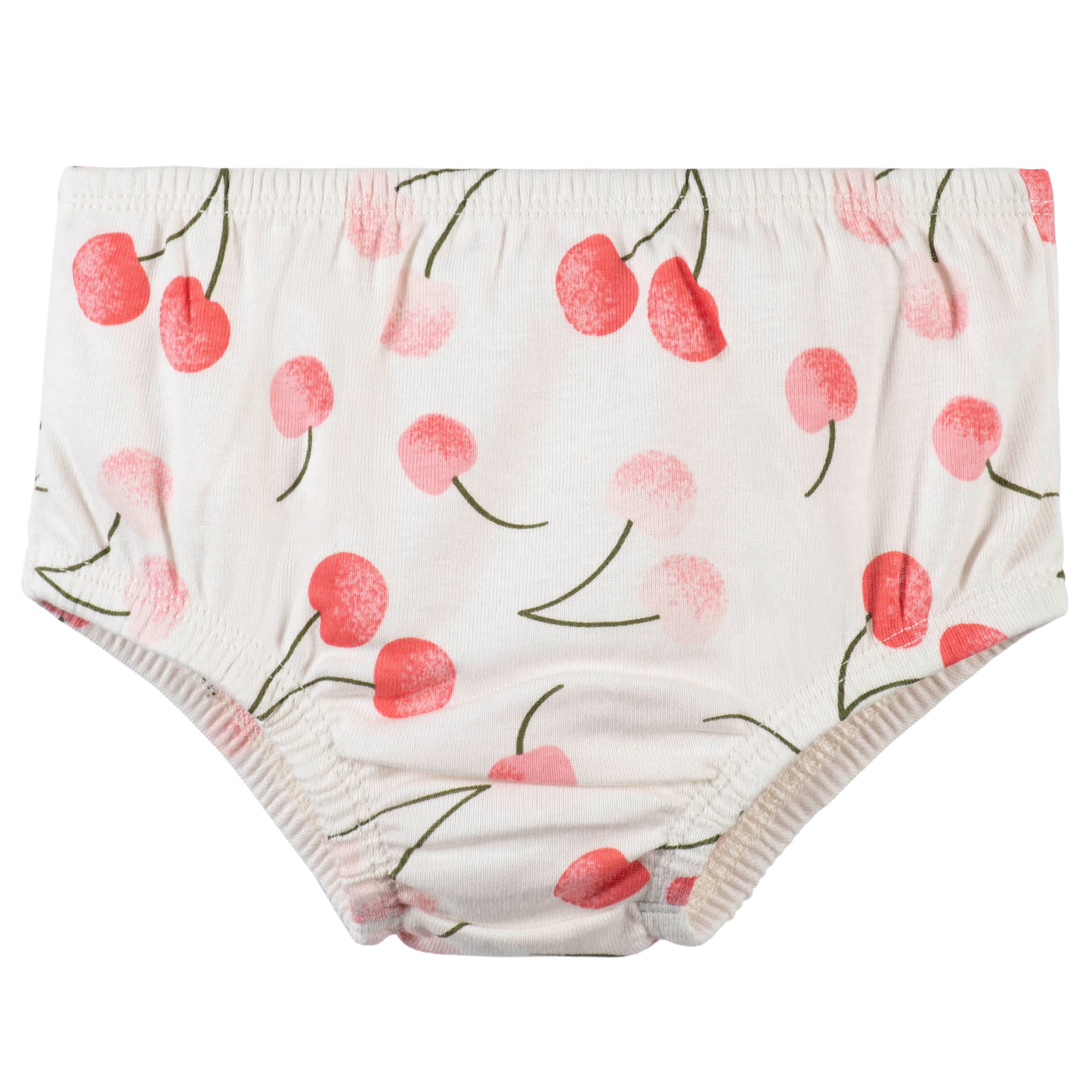 3-Piece Baby & Toddler Girls Cherry Kisses Dress, Diaper Cover & Headband Set