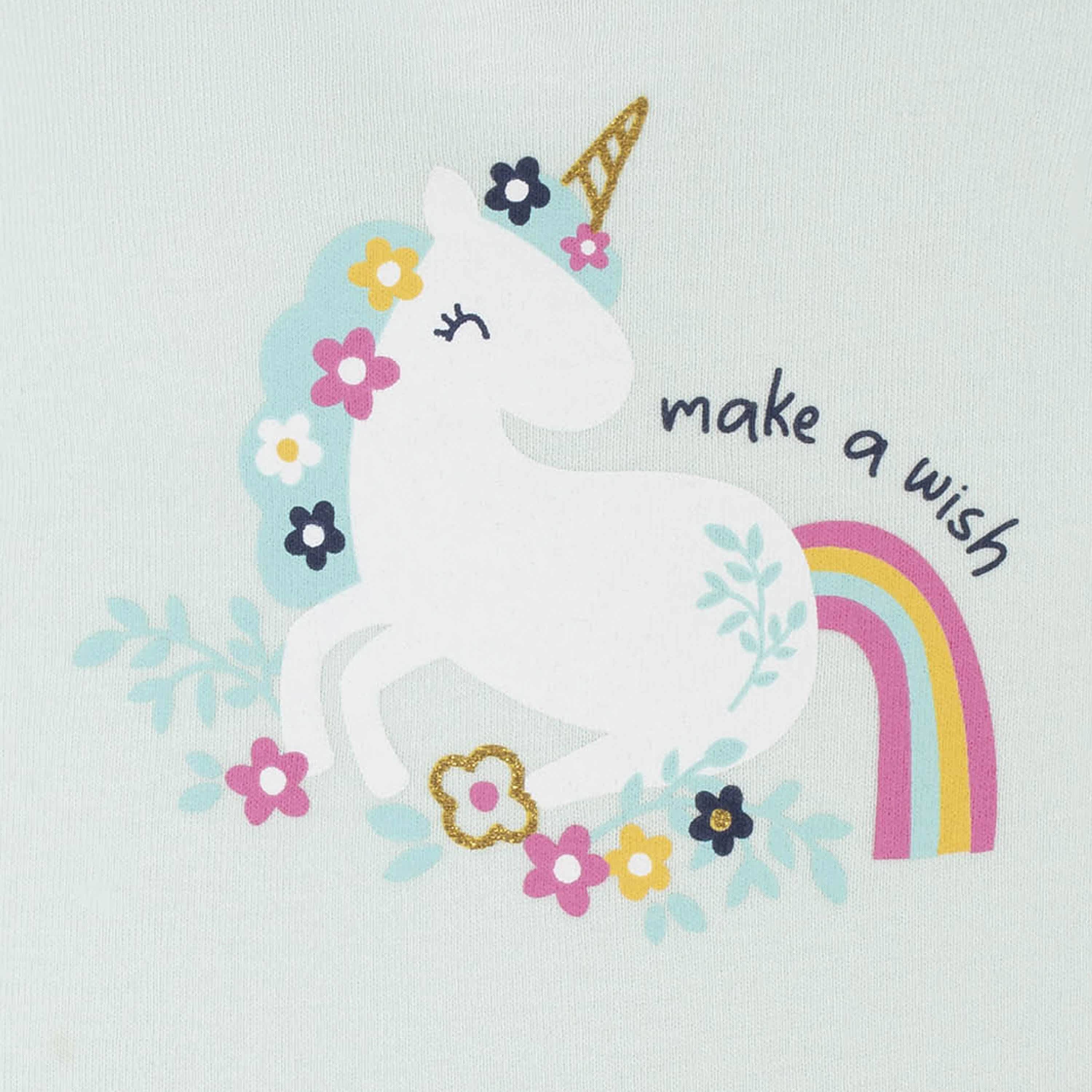 4-Pack Baby Girls Unicorn Tank Onesies Bodysuits
