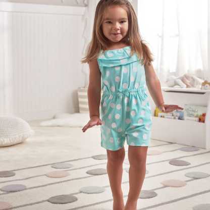 2-Pack Baby & Toddler Girls Dots Of Rainbows Tank Rompers