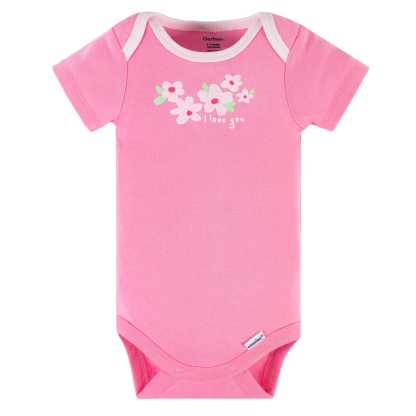 3-Piece Baby Girls Summer Blossom Short Sleeve Onesies Bodysuits & Pants Set