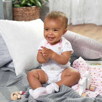 8-pack Baby Girls' Castle Short Sleeve Onesies Bodysuits